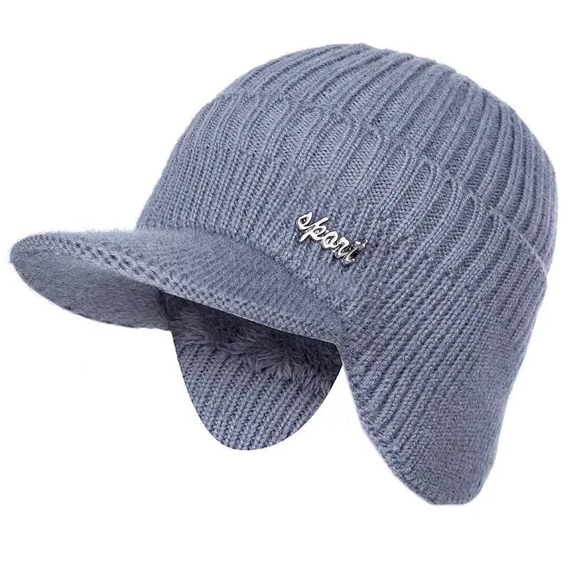 Knitted Visor Beanie Hat / Billed Beanie Hat Apparel, Headwear, Winter Accessories, Hats, Beanies, Visor Beanies